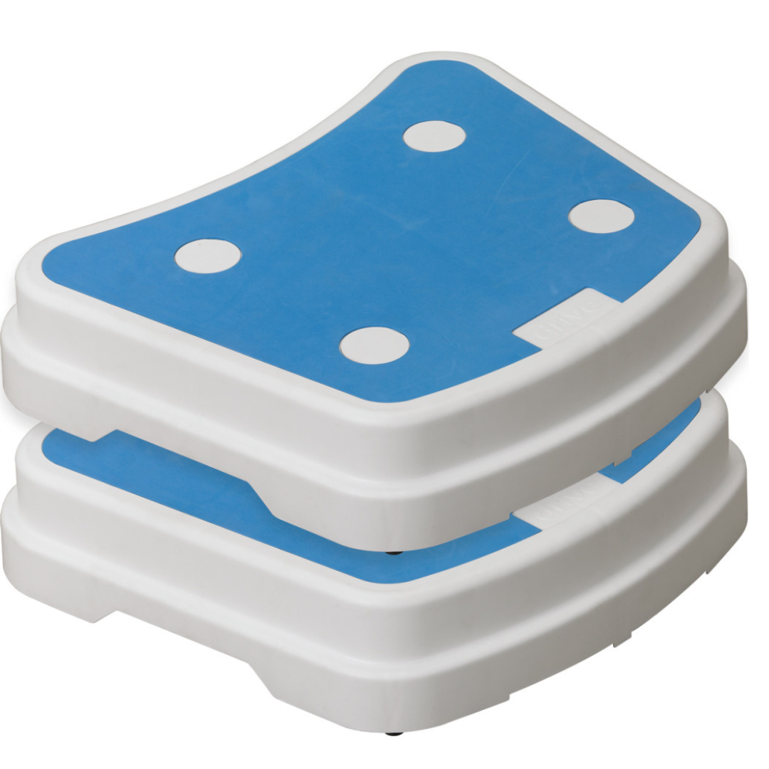 Drive Medical Portable Bath Step - Stackble Fall Prevention Bathtub Steps - Senior.com